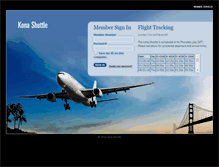 Tablet Screenshot of kona-shuttle.com